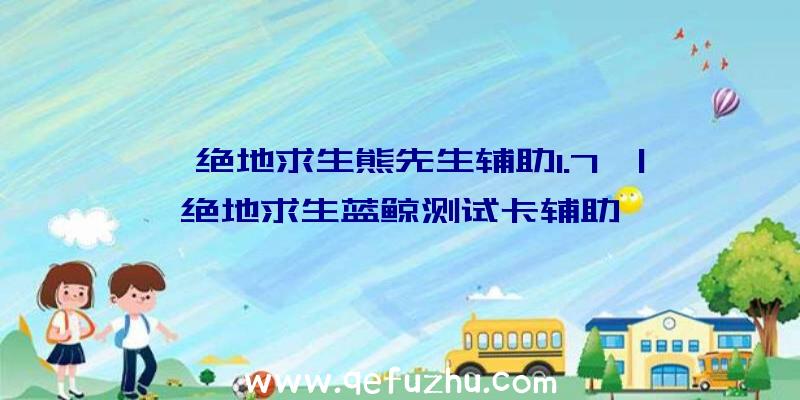 「绝地求生熊先生辅助1.7」|绝地求生蓝鲸测试卡辅助